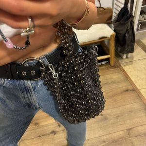 Zara beaded tote/shoulder bag